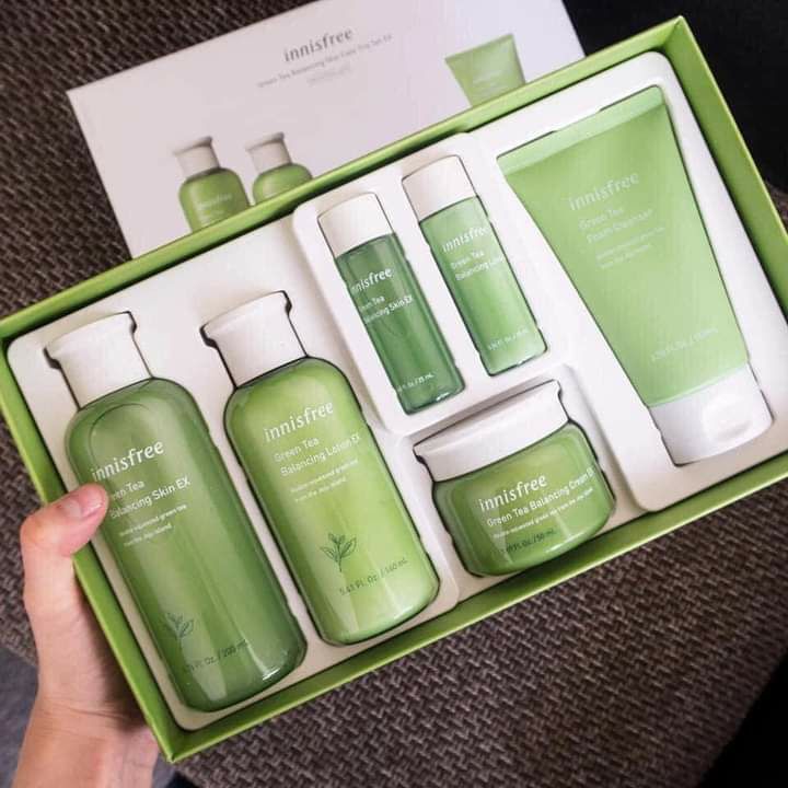 [FreeshipMAX] Sét 6 mon dưỡng da trà xanh innisfree