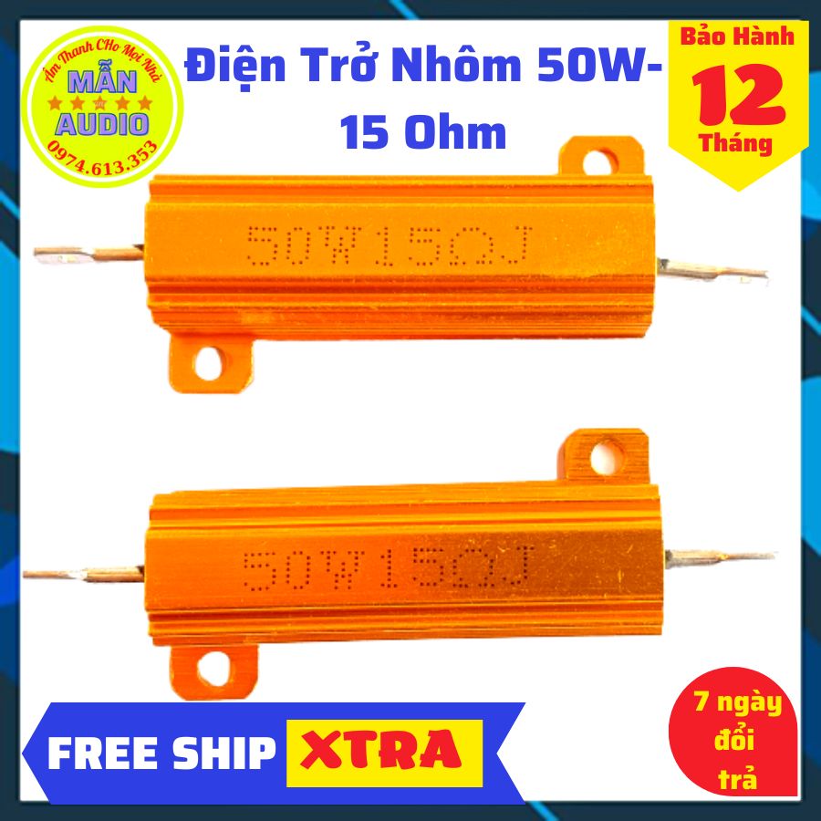 Trở nhôm 50w - 15 Ohm
