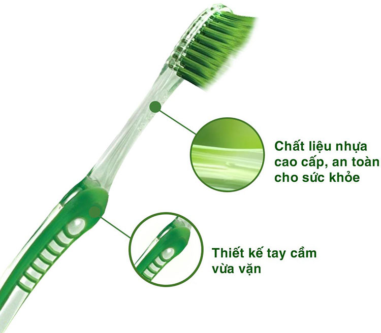 Bàn Chải Đánh Răng ORAL-B Trà Xanh Vỉ 3