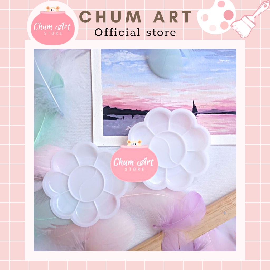 Chum Art Khay pha màu Palette pha màu