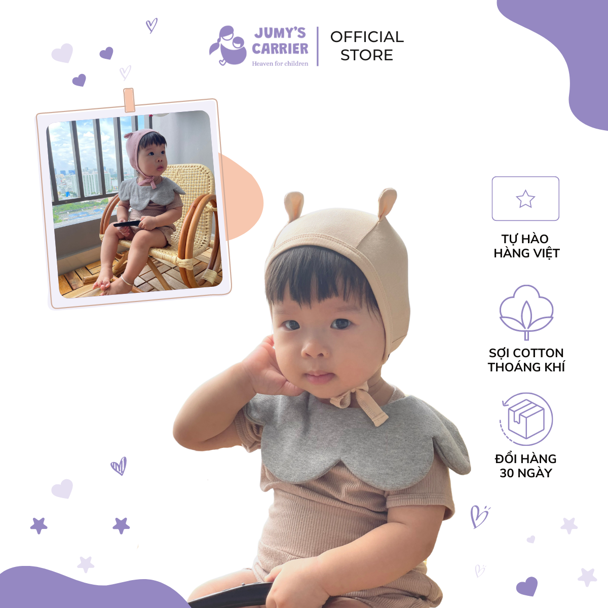 [HCM]Mũ cho bé cute style Hàn Quốc