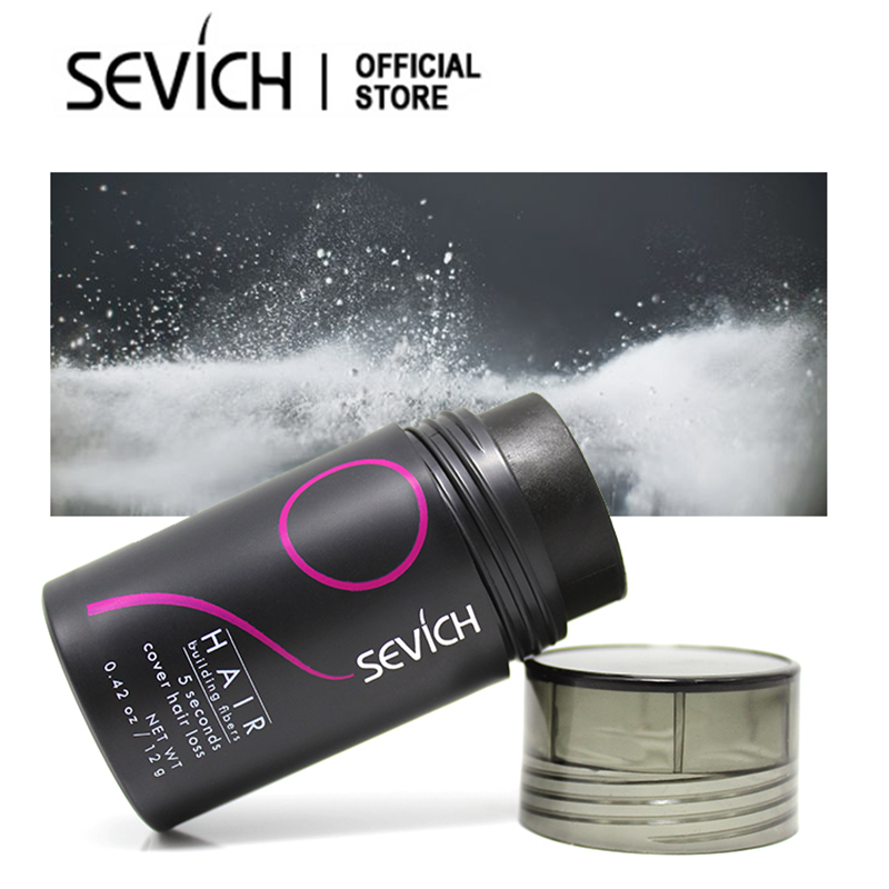 SEVICH Hair Building Fiber 12g Black Hair Fiber