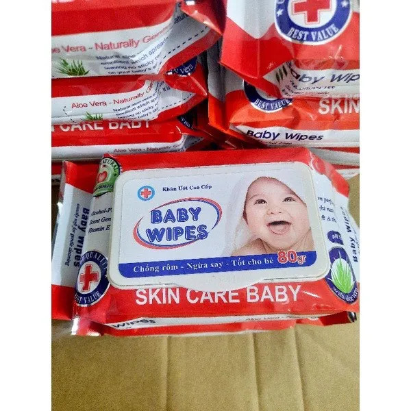 [Thùng50 gói] Khăn giấy ướt Baby Wipes 80g