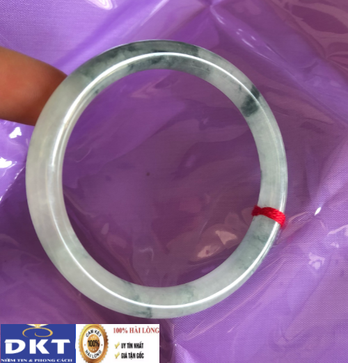 [HCM]{ BẢN ĐÁ A } Vòng tay đá cẩm thạch trắng ngò NB-DKT-160 hàng đẹpđá bóng sáng đủ Ni hình chụp thực tế 100% có tư vấn side