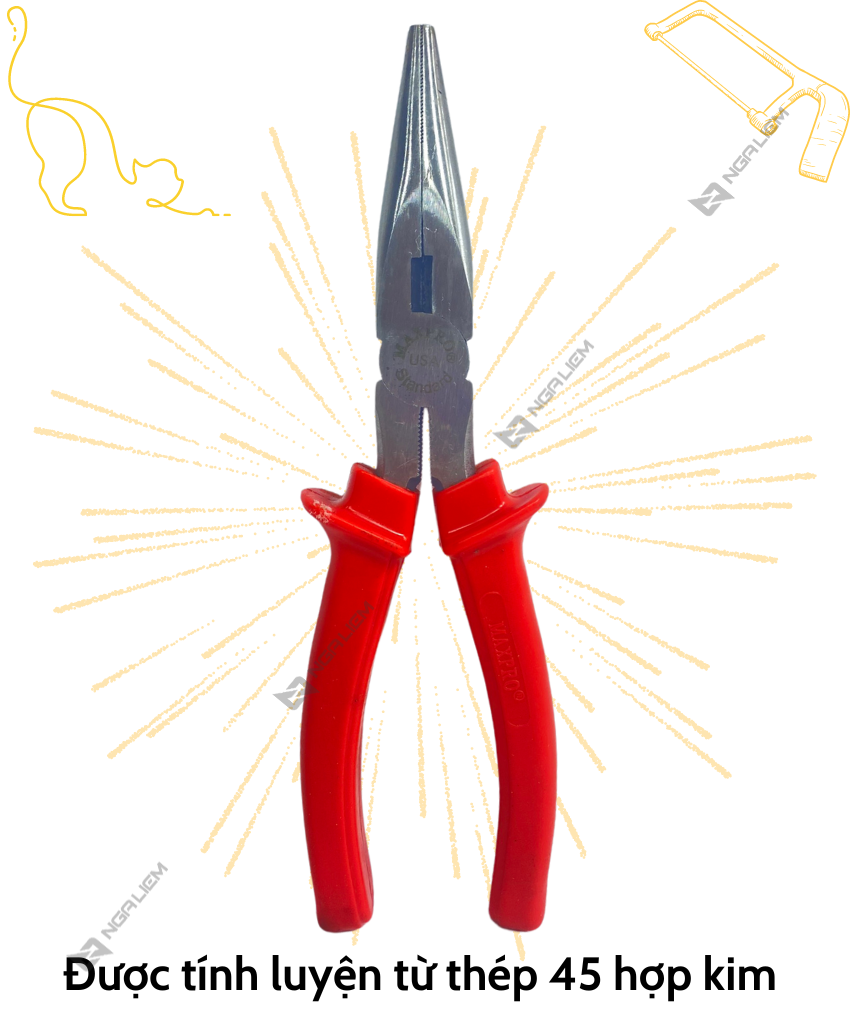 Needle-nose pliers red handle 8 ''Maxpro [quality goods]