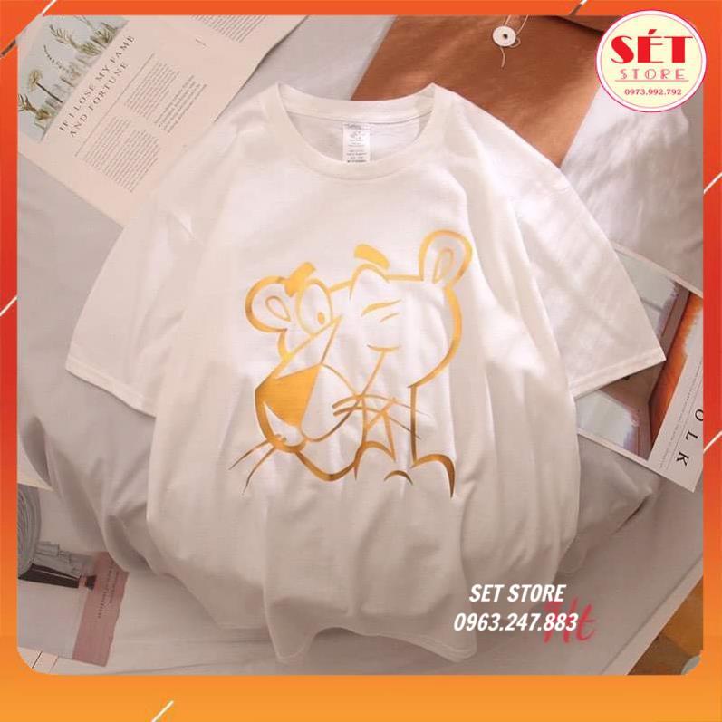 Freeship - áo thun nam nữ form rộng, tay lỡ, unisex in hổ vàng - trắng, đen - setstore - sỉ áo thun