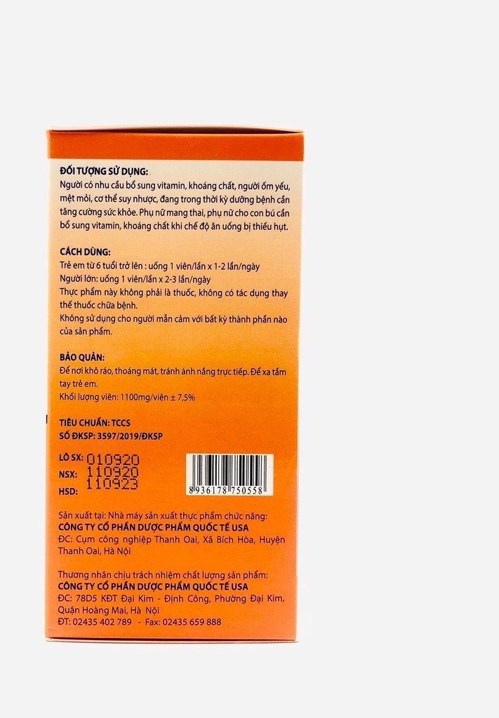 [HCM]BỒI BỒ CƠ THỂ PHARVITA PLUS 30 Viên