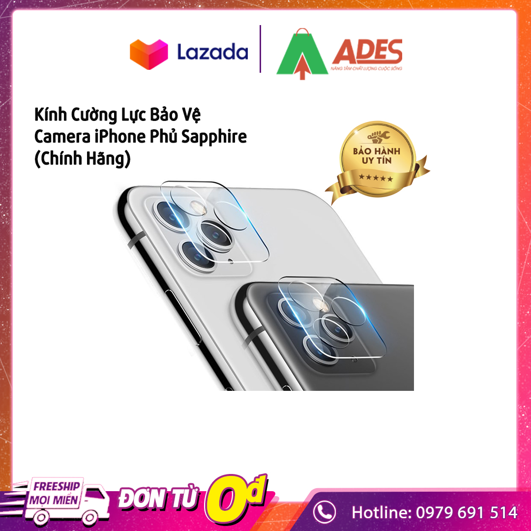 [SIÊU RẺ] Kính Cường Lực Bảo Vệ Camera iPhone 11/11 Promax/12/12 Promax Phủ Sapphire (HÀNG CHUẨN)