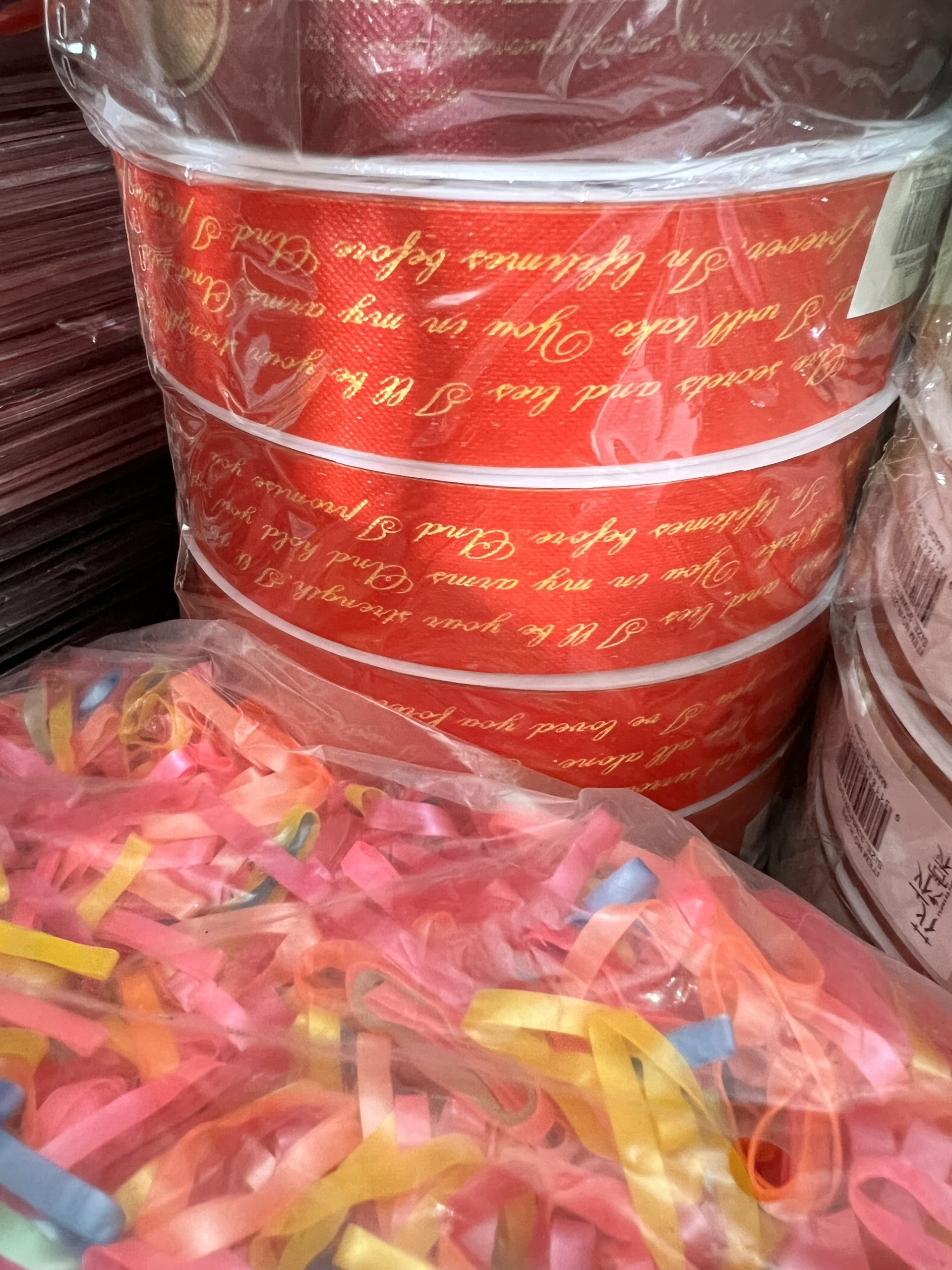 Plastic ribbon crown format 3cm * 45m