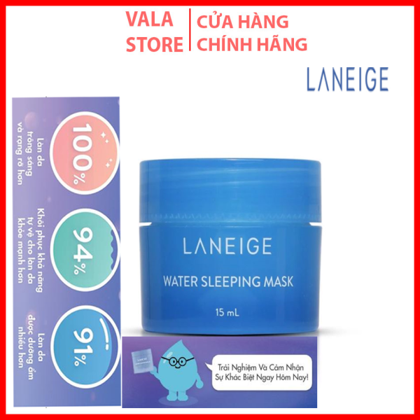 [HCM]Mặt nạ ngủ Dưỡng Ẩm Da Căng Bóng tăng khả năng tự vệ của da LANEIGE Water Sleeping Mask EX15ml