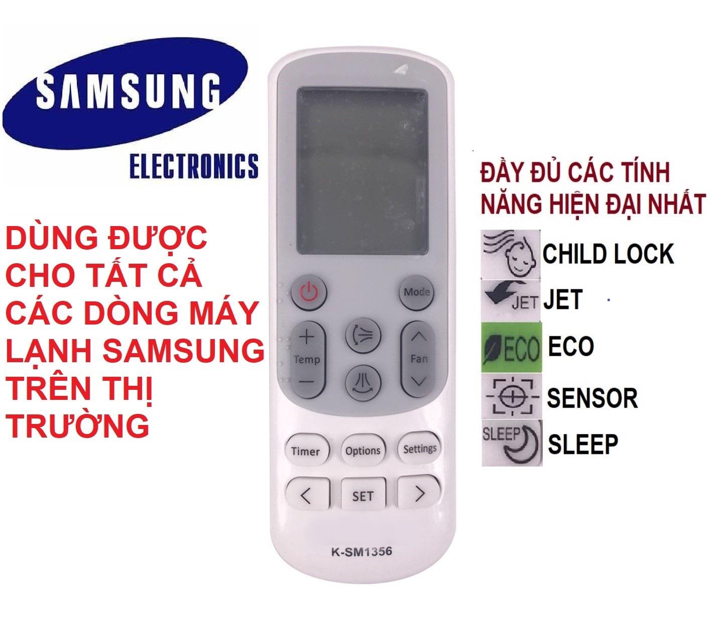 [HCM]Remote điều khiển máy lạnh SAMSUNG K-SM1356 - ĐIỀU KHIỂN ĐIỀU HÒA SAMSUNG - ĐIỆN TỬ TUỆ LÂM (Dùng cho tất cả các đời máy lạnh SAMSUNG)