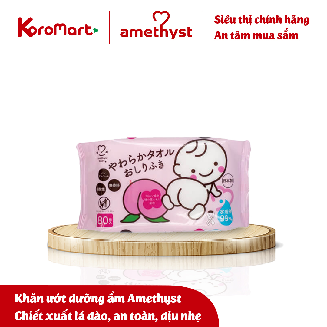[KoroMart] Khăn ướt dưỡng ẩm おしりふき, ウェットティッシュ - Amethyst Nhật Bản