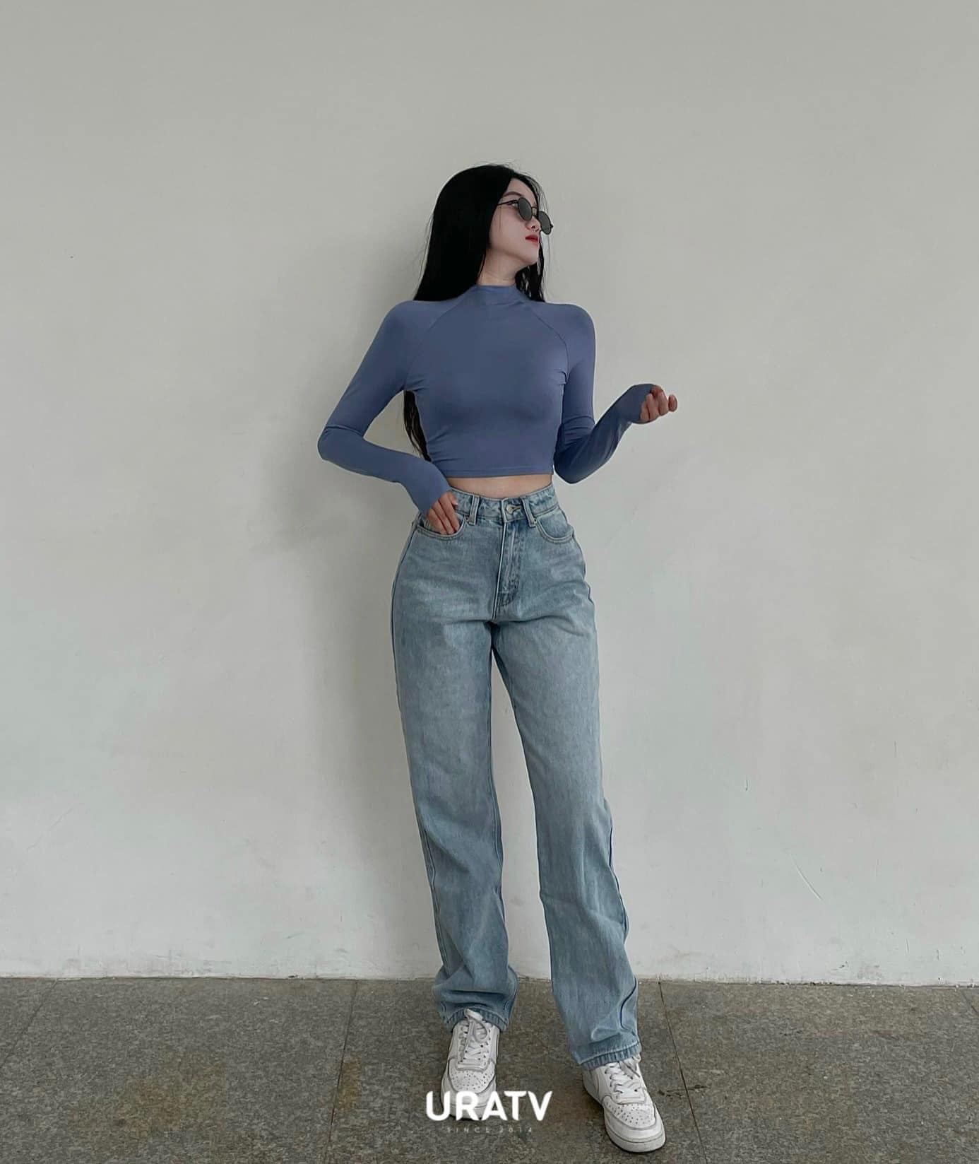 [ẢNH THẬT-CÓ SẴN] Suông jean trơn dài basic uratv