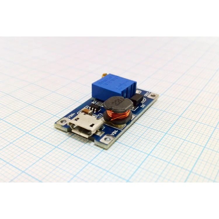 Mạch Tăng Áp Mini có Cổng Micro USB 2V lên 26Vdc 2A
