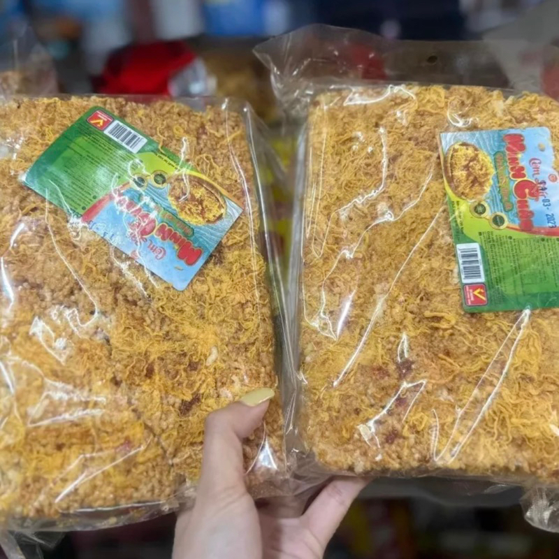 Cơm cháy chà bông Minh Châu, cơm sấy ruốc 2 tầng (khay 250g)