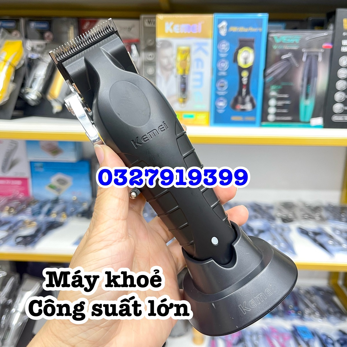 Kemei High Quality Hair Trimmer 2296 2500Mah Li-Ion Battery 10W Capacity Sharp Carbon Steel Blade Usage Time 350 Minutes