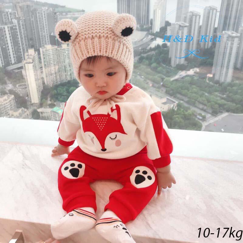 Bộ len tăm cho bé gái/bé trai chất dày dặn