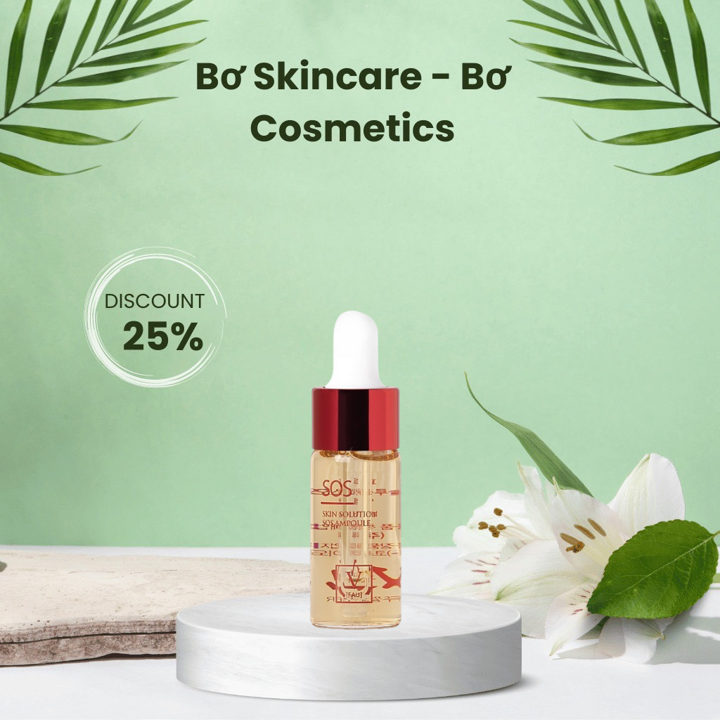 Siêu tinh chất phục hồi làm dịu kích ứng, đỏ da tức thì FAU Skin Solution SOS Ampoule hộp 5 lọ*10ml/lọ