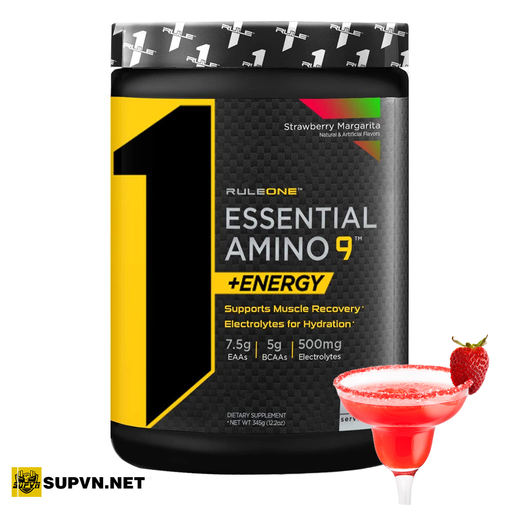 Rule 1 Essential Amino 9 Energy 30 Serving - EAA Thực Phẩm Bổ Sung Giúp Tăng Cơ 30 lần dùng