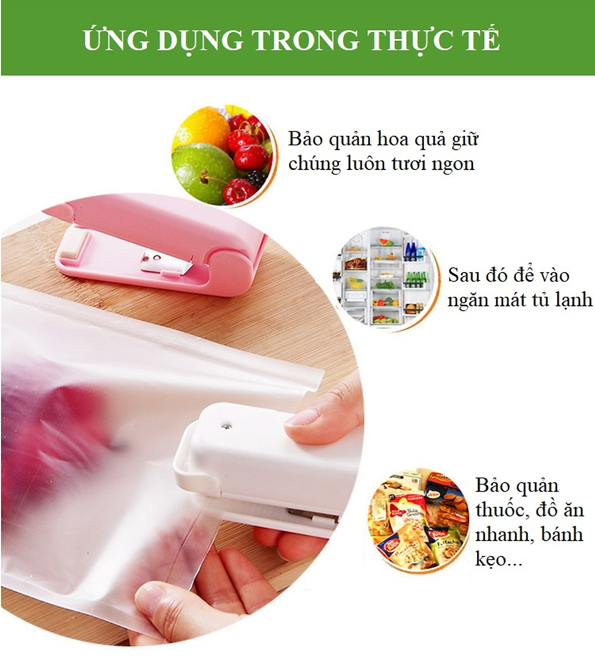 Máy dán miệng túi mini V3 (Giao màu ngẫu nhiên)