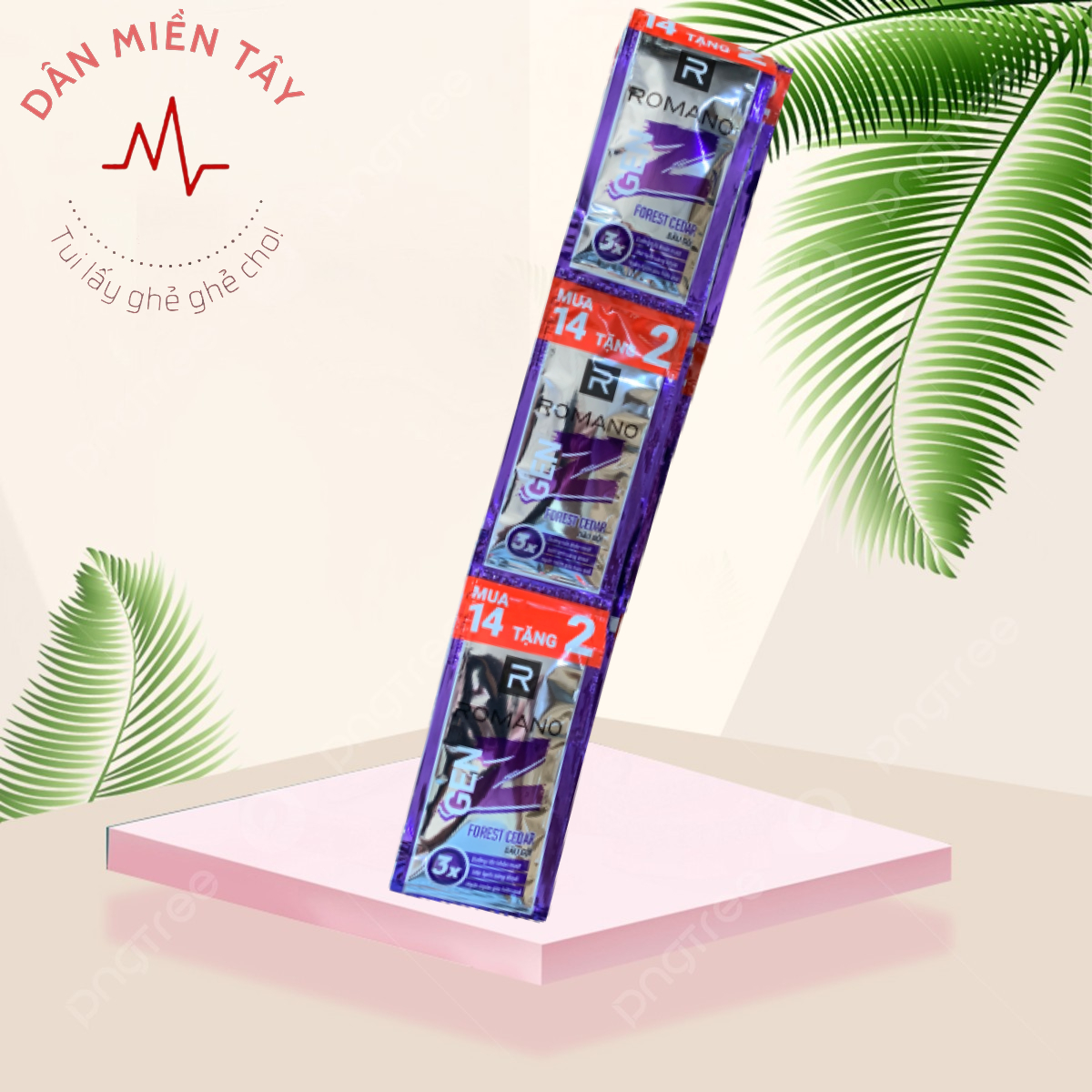 Combo 6 gói dầu gội Romano Gen Z hương Forest, Sea, Giao hương ngẫu nhiên