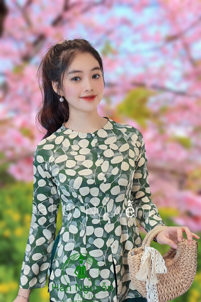B.A26 - (Áo Lẻ) ÁO BÀ BA LỤA MANGO LÁ
