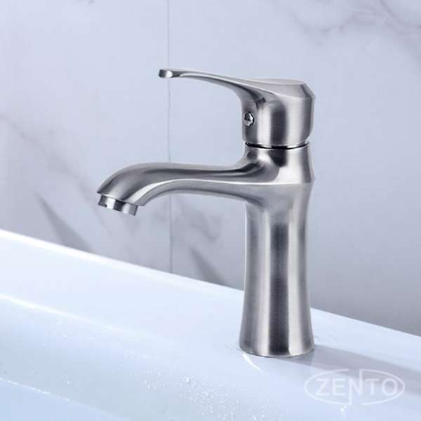 Vòi chậu lavabo nóng lạnh inox304 Zento SUS3302