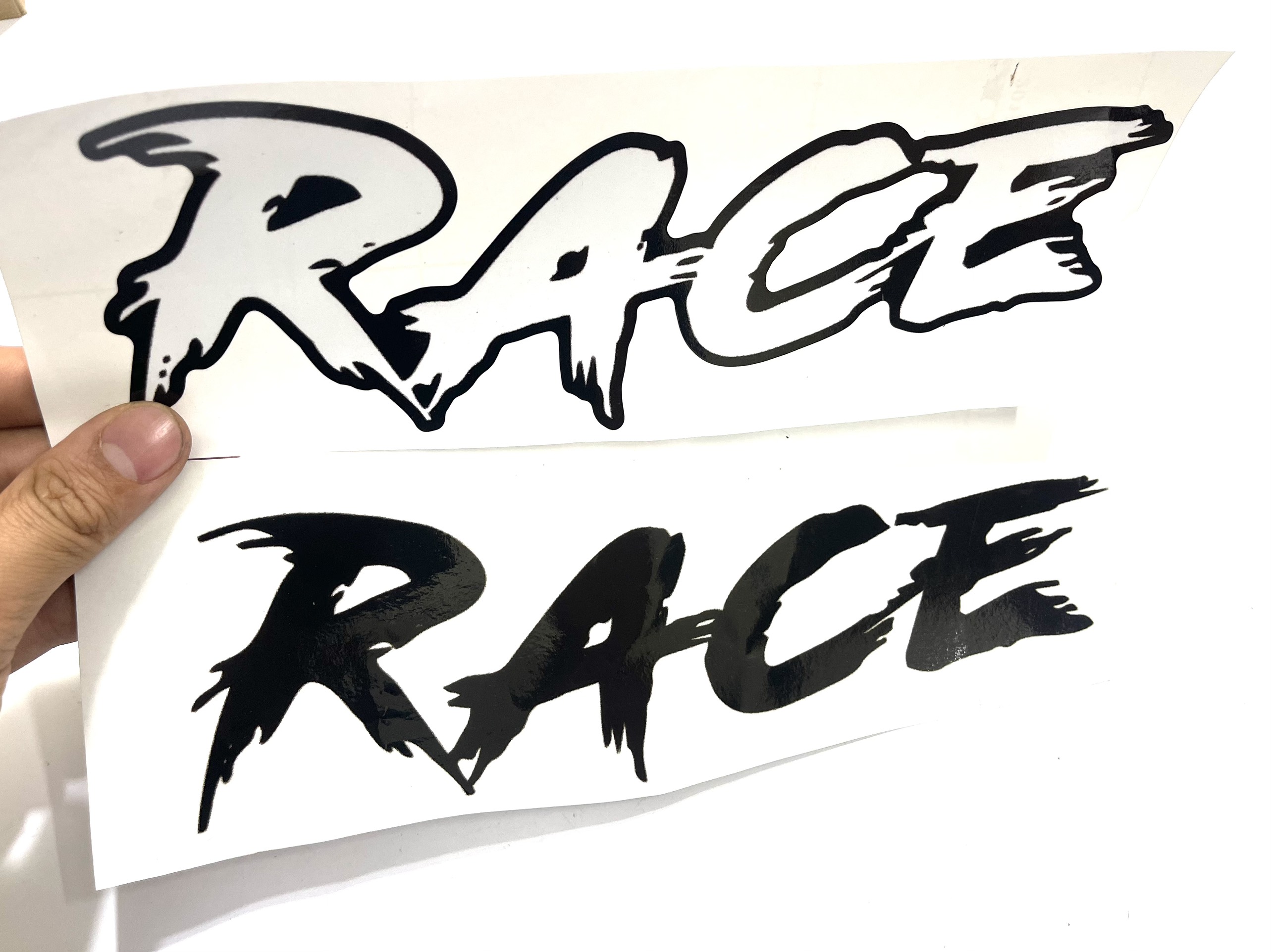 Tem RACE Cao Cấp 3 Lớp Dán Xe
