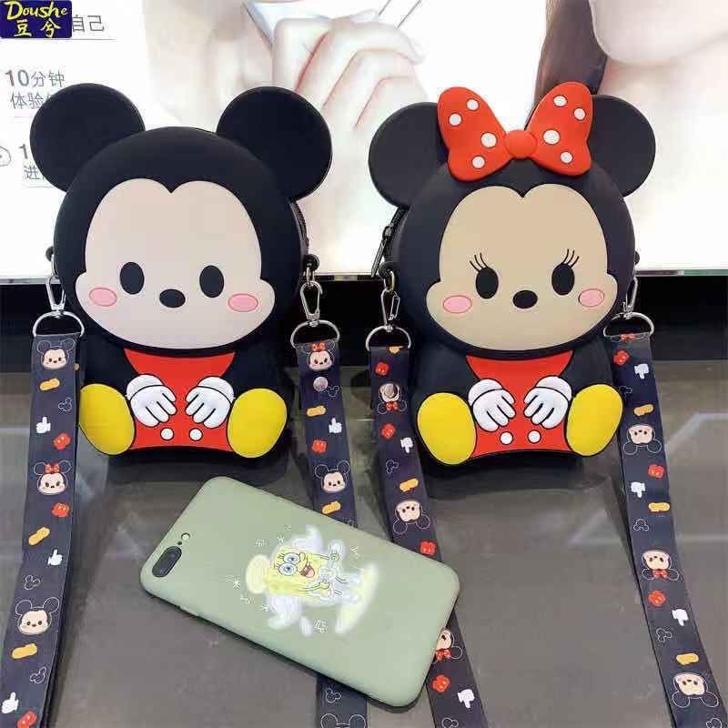 Túi Đeo Chéo Silicon Hoạt Hình Đáng Yêu Cho bé