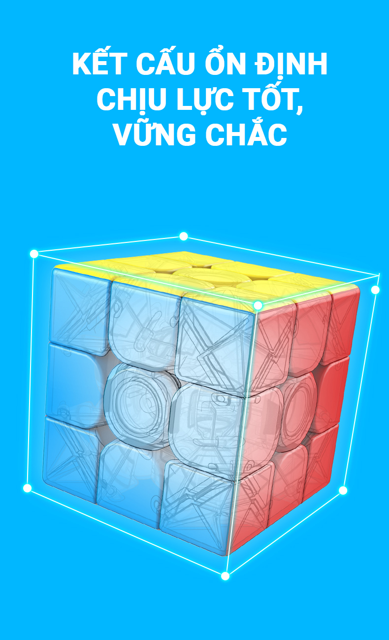 Rubik 3x3 Sắc Màu Và Dung Nham Cho Bé