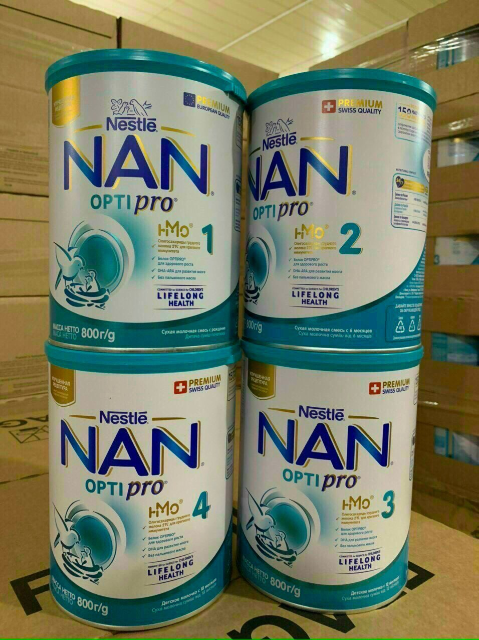 Sữa Nan Nga 800g đủ số 1 2 3 4