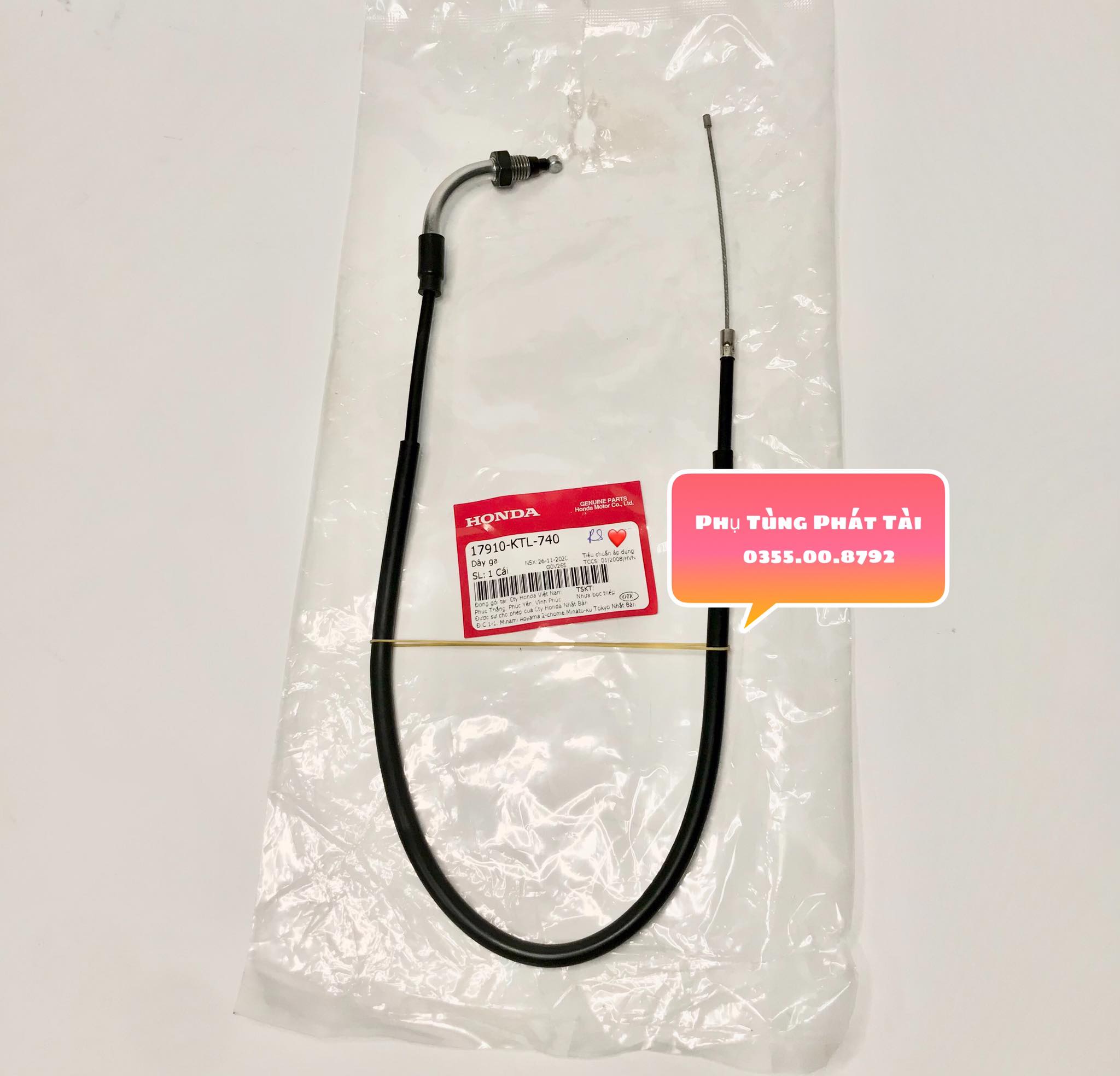 Dây Ga Wave A100 - RS - S100 Chính Hãng Honda