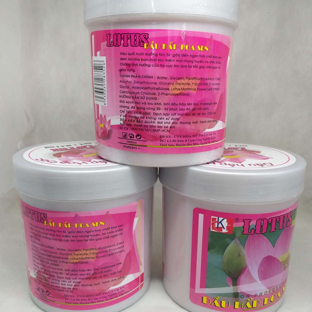Hấp dầu ủ tóc Hoa Sen Lotus 1000ml