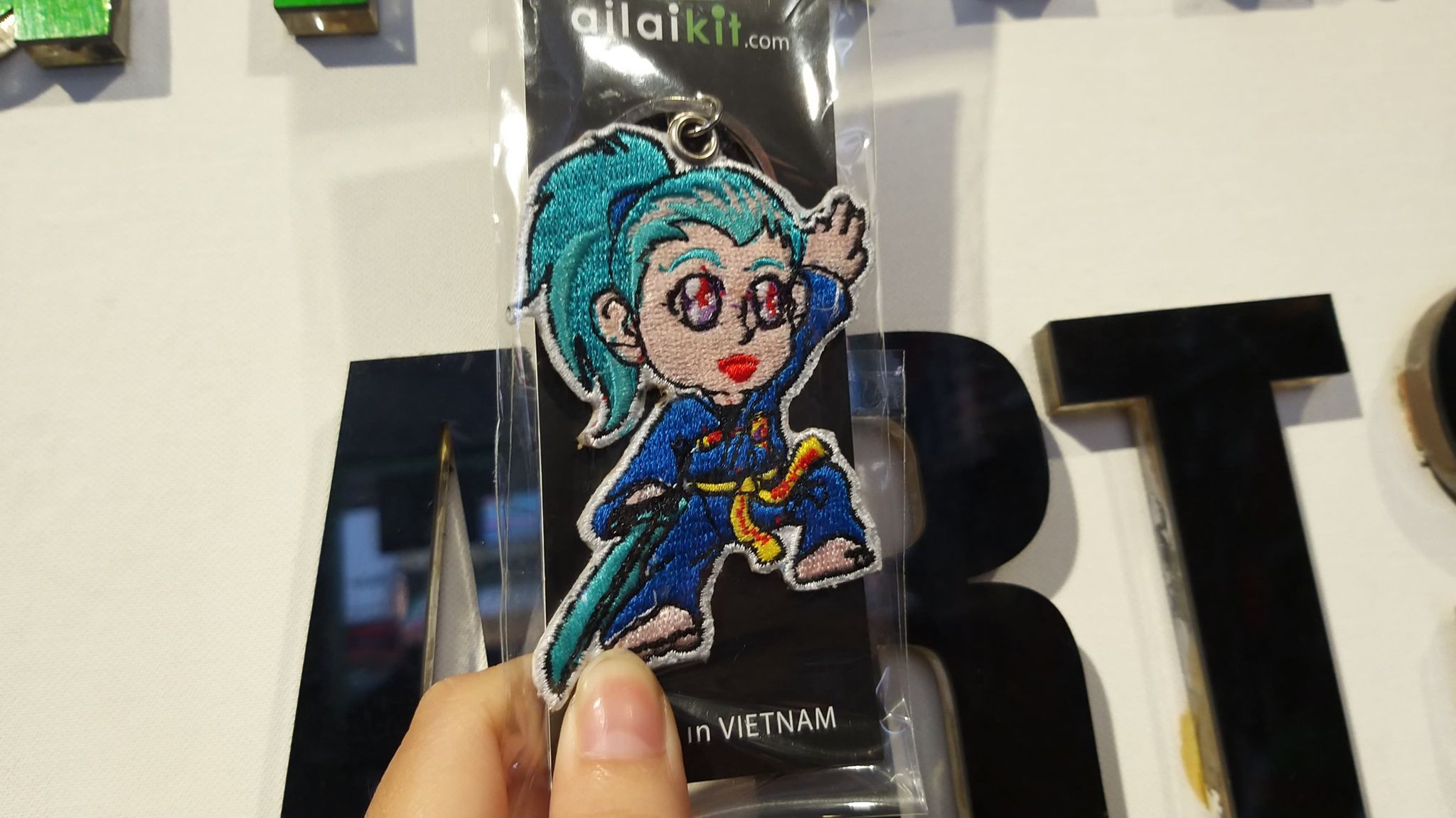 {Móc Khóa Thêu Vi tính Ailaikit}  Hàng Lưu Niệm Rẻ Xinh Võ Thuật