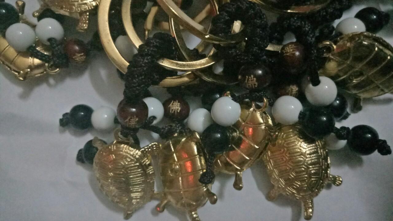 [HCM]móc khóa rùa vàng may mắn