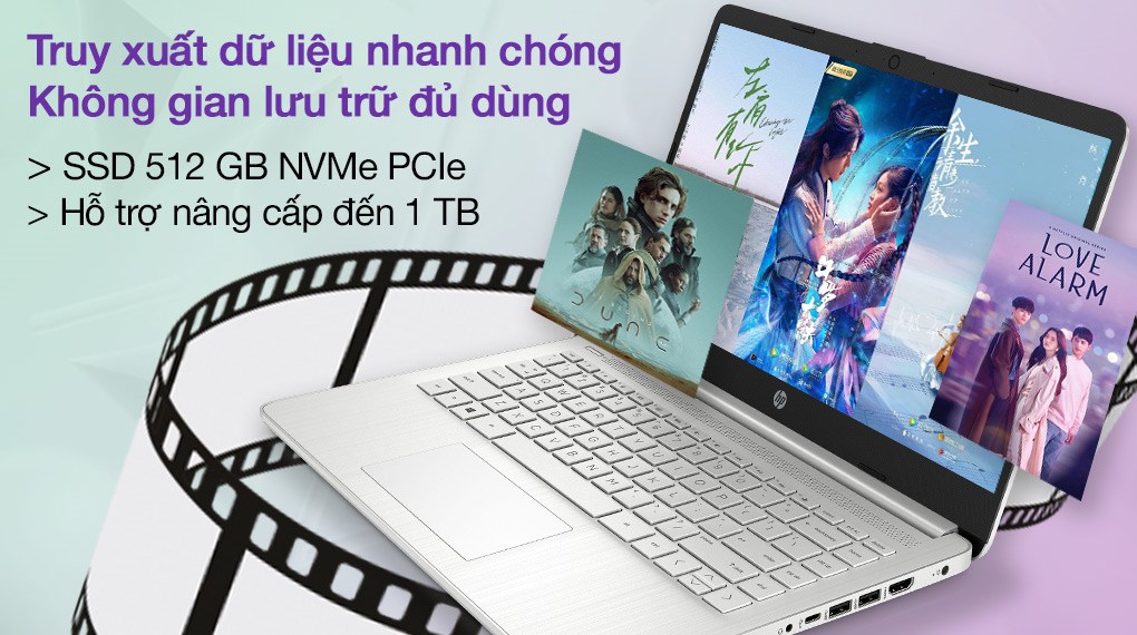 Laptop hp 14s-fq1066au/ natural silver/ amd ryzen 5 5500u/ ram 8gb/ 256gb ssd/ amd radeon graphics/ 14 inch hd/ 3 cell/ win 10h/ 1yr