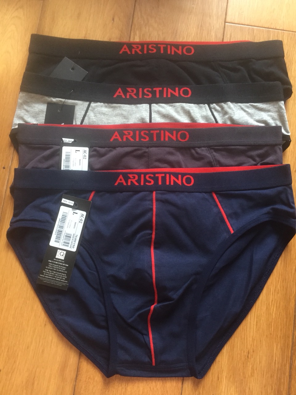 Sịp tam giác Aristino AC02 sợi cotton, cạp trung