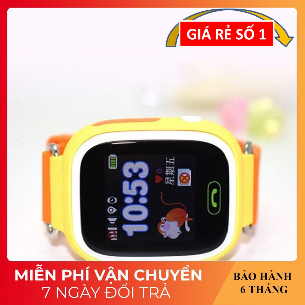 [Có Bảo Hành] Đồng hồ thông minh định vị GPS, cuộc gọi SOS cho trẻ Q90