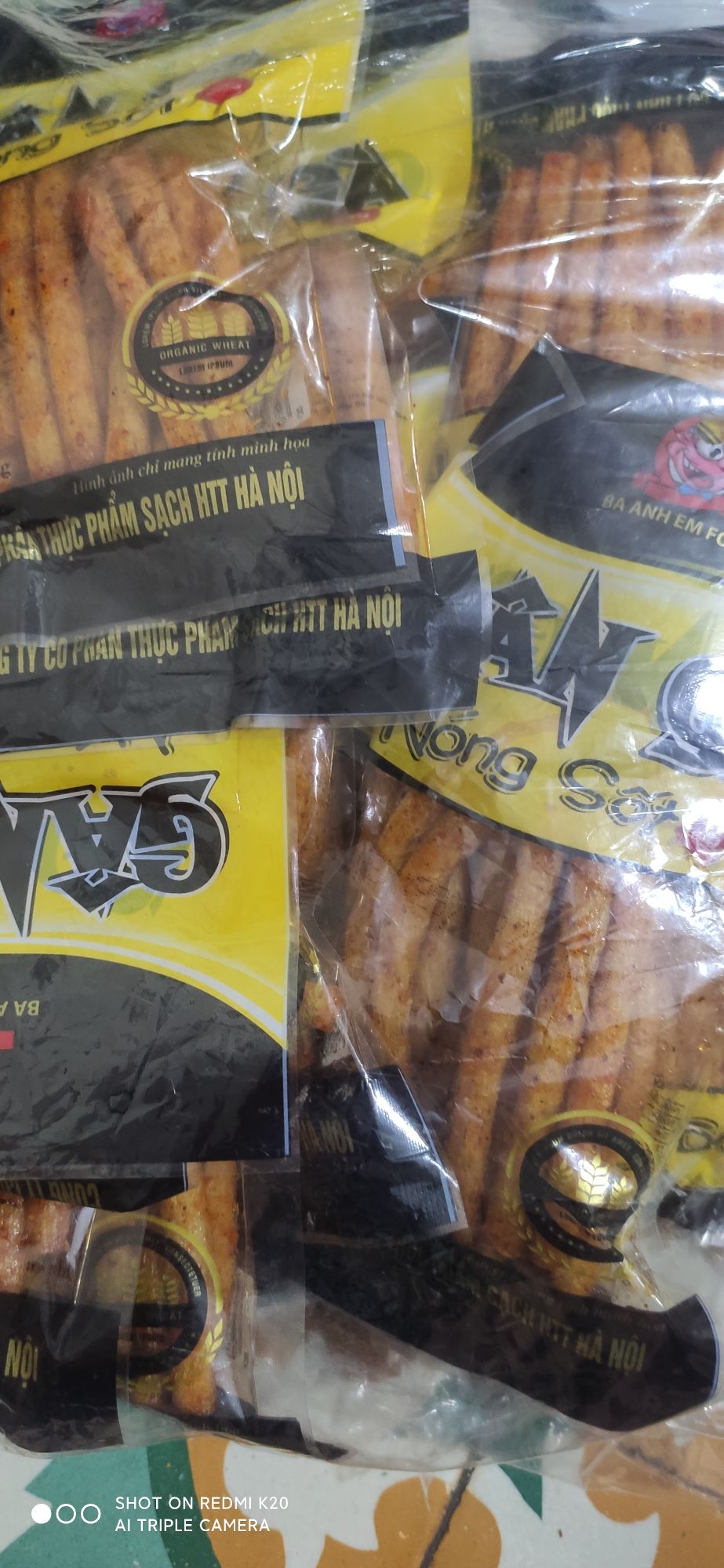 10 gói gân gà nóng sốt