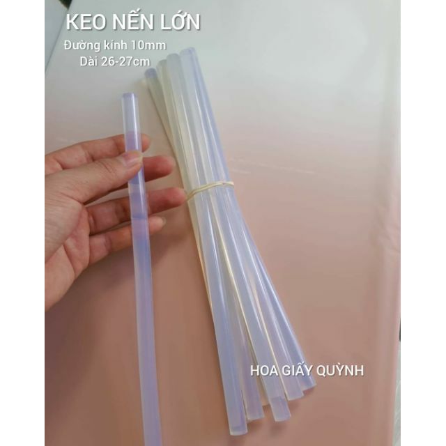 1 cây keo nến lớn 10mm x25- 26cm