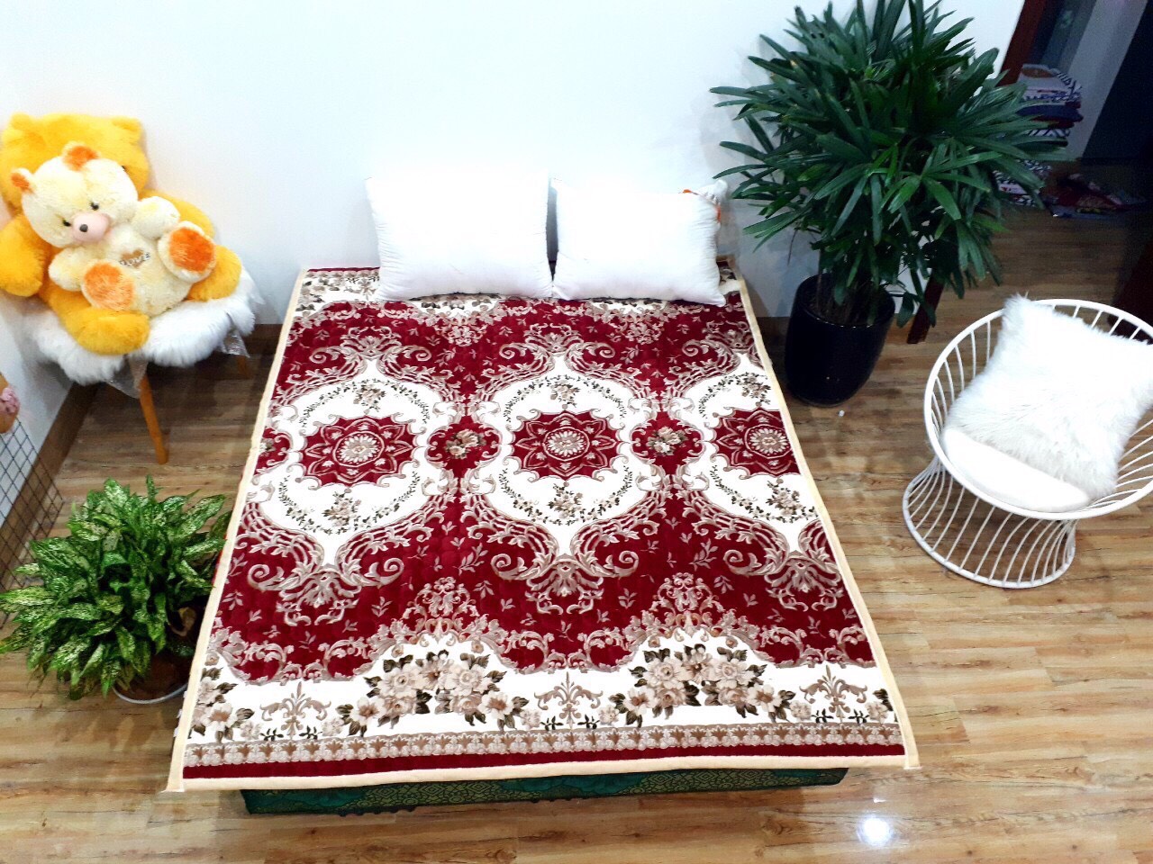 Thảm cừu trải giường cao cấp 1,8x2m