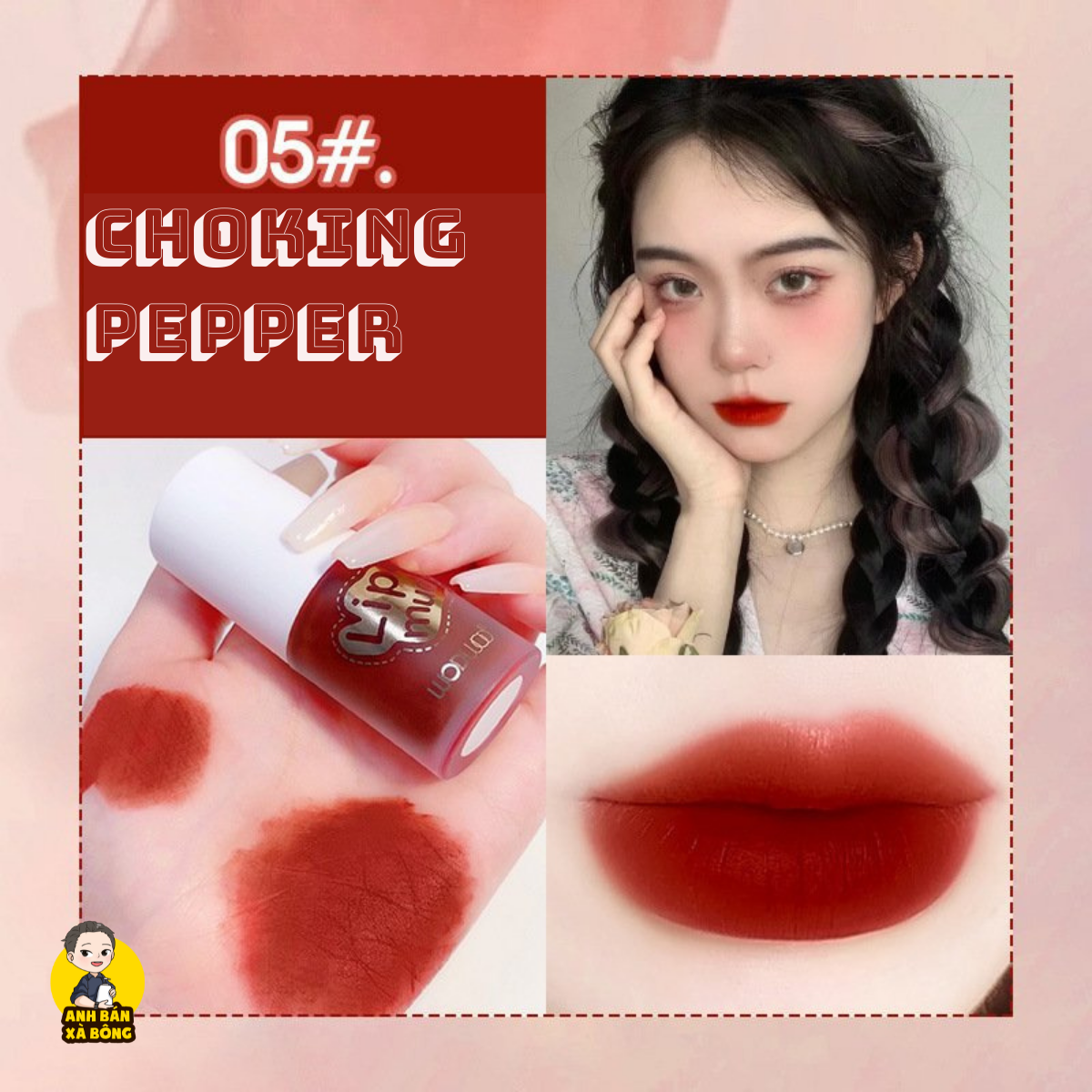 Son Kem Lì WODWOD Mousse Feather Lip Clay W868