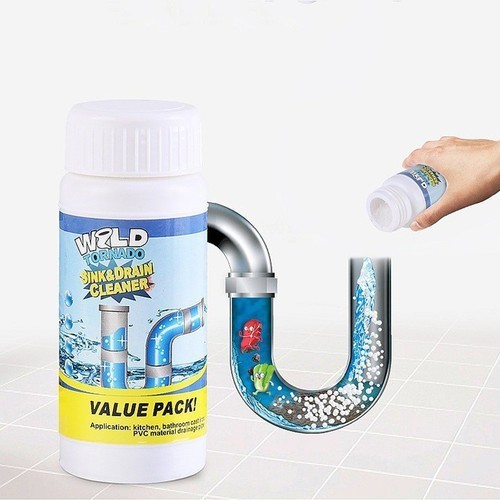 Combo 2 lọ bột thông cống, bồn cầu- bột tẩy bồn cầu, thông cống - bột thông cống