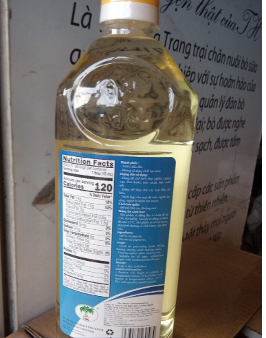 Dầu dừa tinh luyện vietcoco 1L