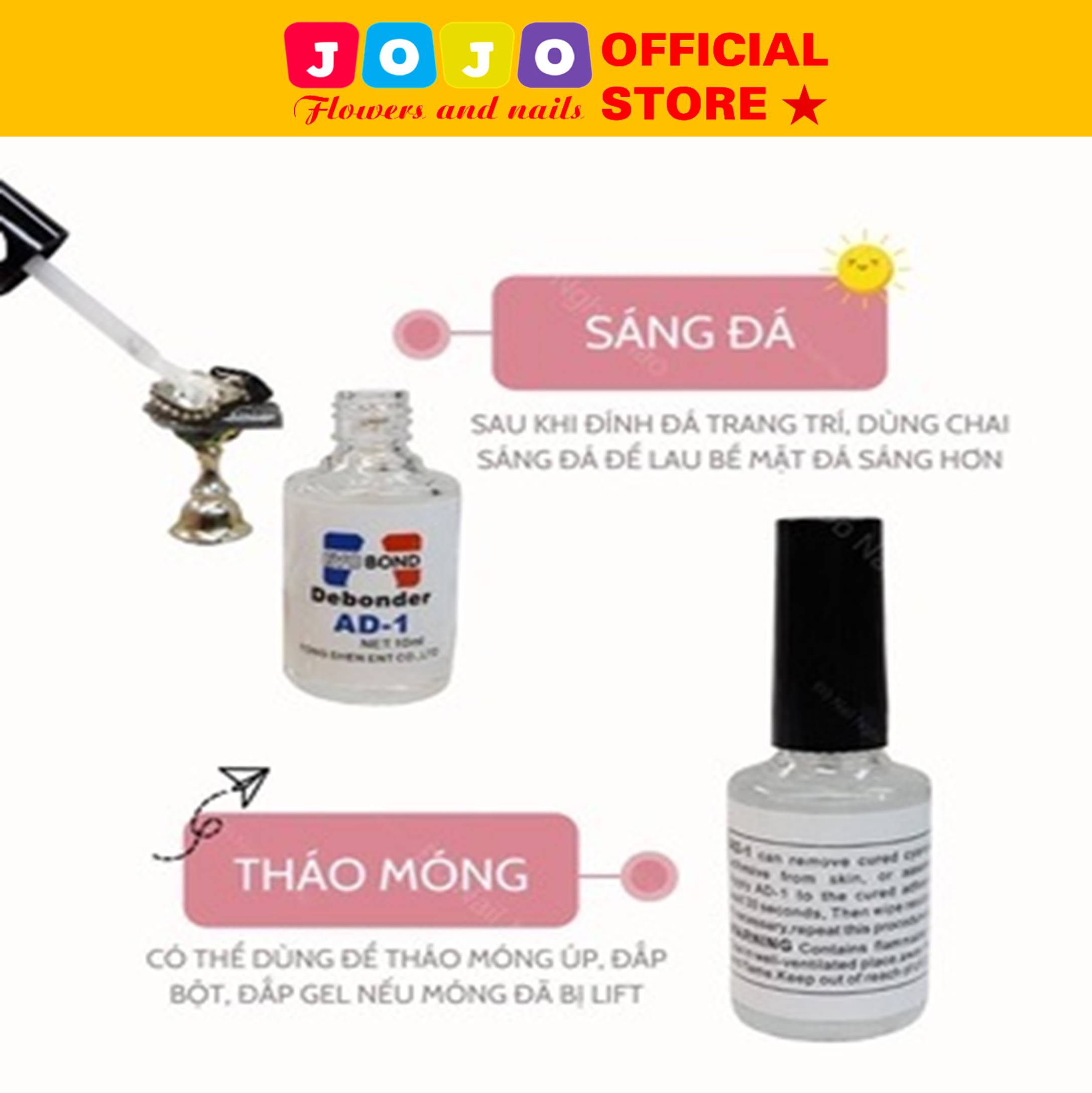 [SẴN HÀNG] Dung dịch tháo móng giả, nước tháo móng ,làm sáng đá dễ dàng 10ml