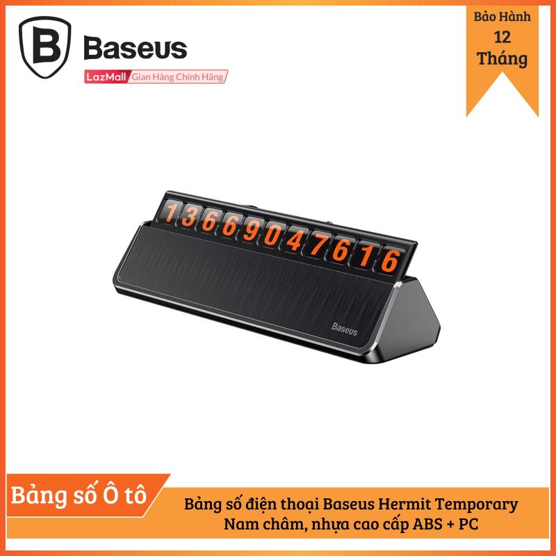 Bảng số điện thoại Baseus Hermit Temporary dùng cho xe hơi ( Nam châm, nhựa cao cấp ABS + PC )