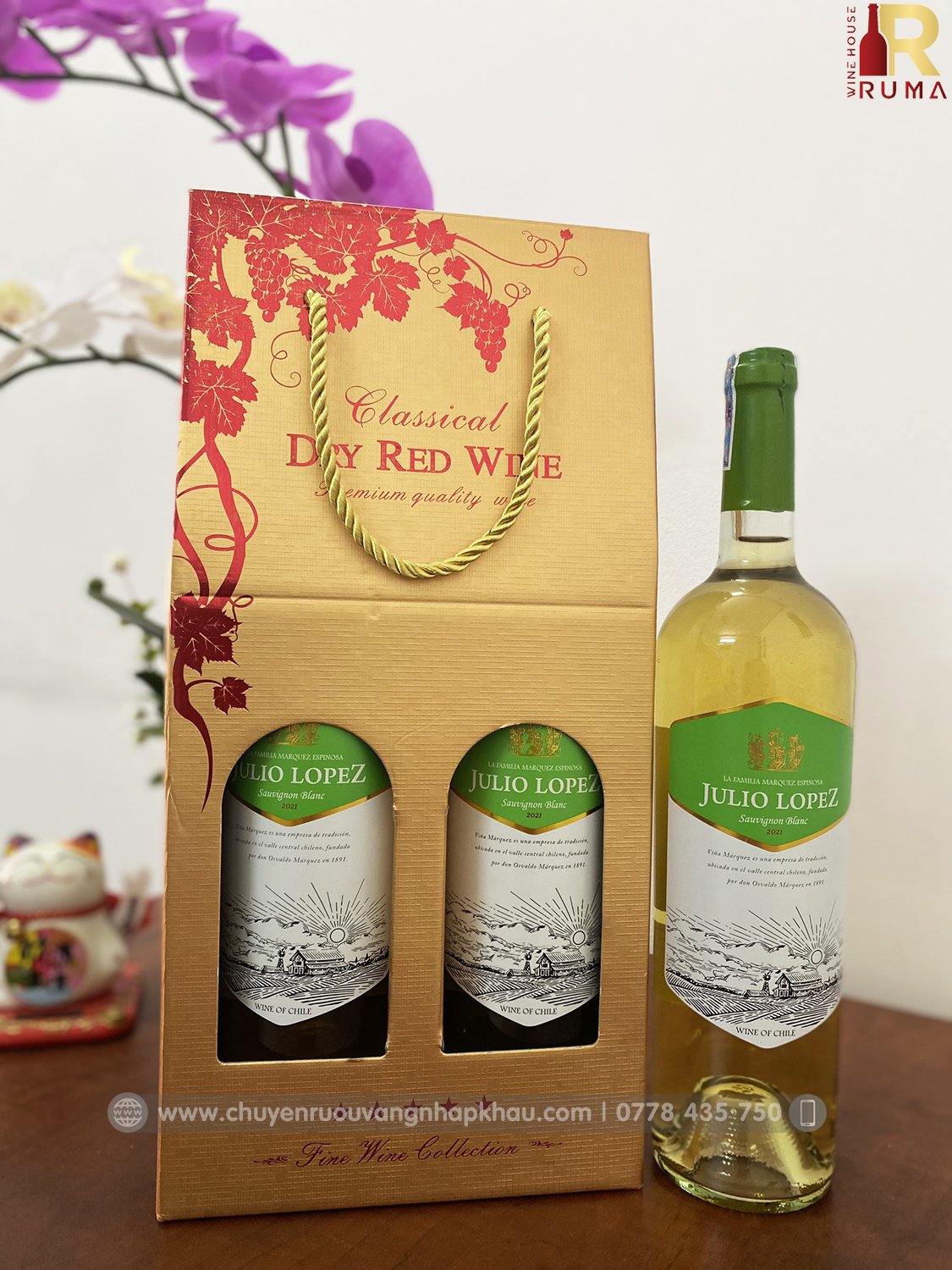 Vang Chile Julio Lopez Sauvignon Blanc
