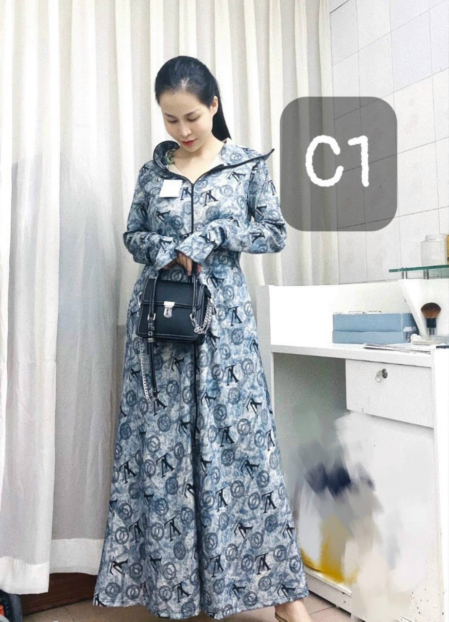 Áo chống nắng loang toàn thân 2 lớp hàng cao cấp freesize - áo chống nắng nữ toàn thân