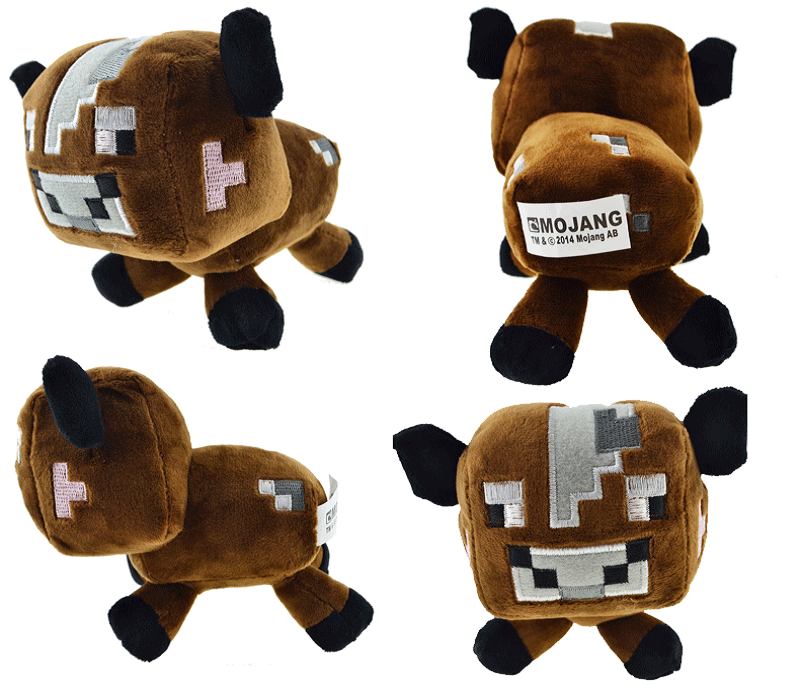 Thú Nhồi Bông Minecraft Bò Nâu