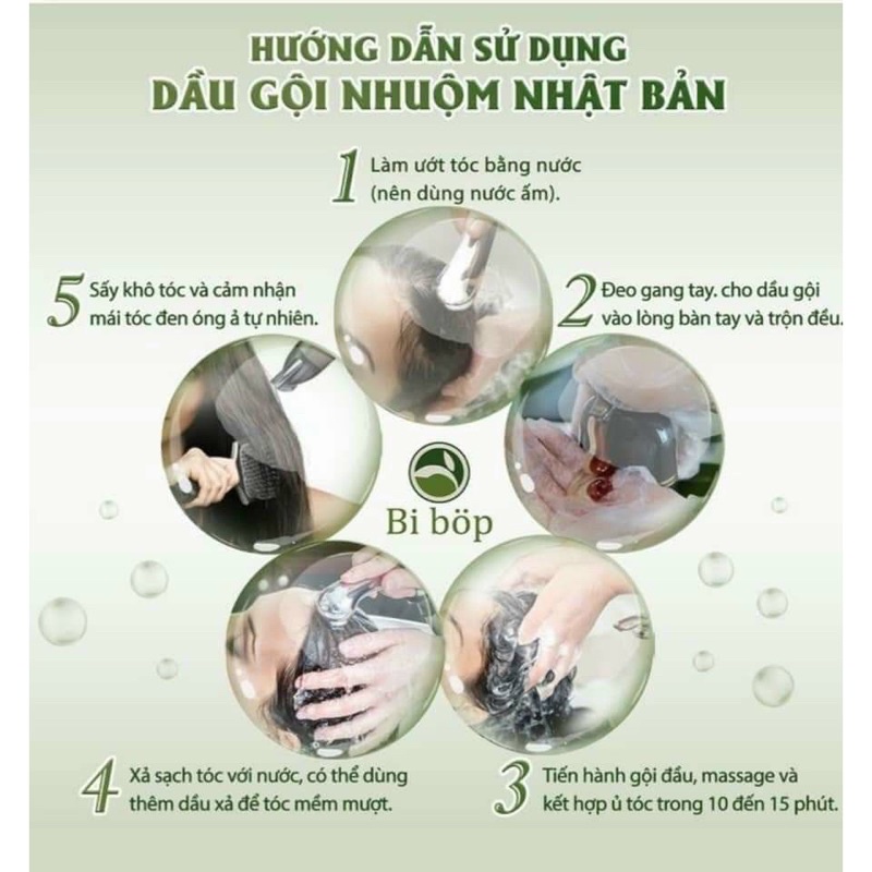 Dầu gội phủ bạc Nhật bản Bibop Date 2024